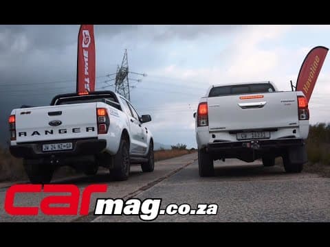 Toyota Hilux vs Ford Ranger — Quarter Mile Drag Race