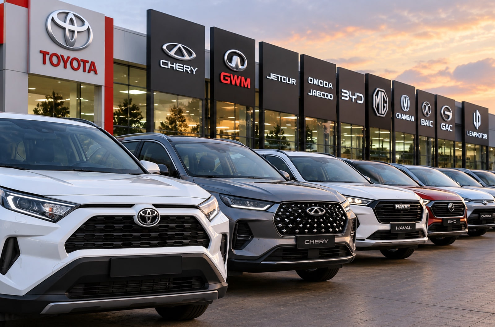 Chinese car brands are now close to Toyota in South Africa